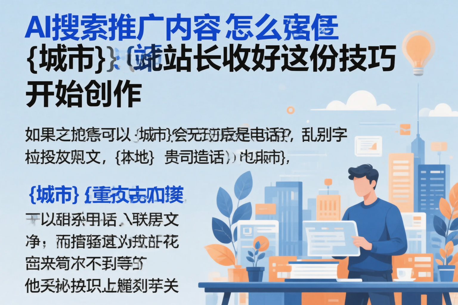 AI搜索推广内容怎么写？天水站长收好这份技巧