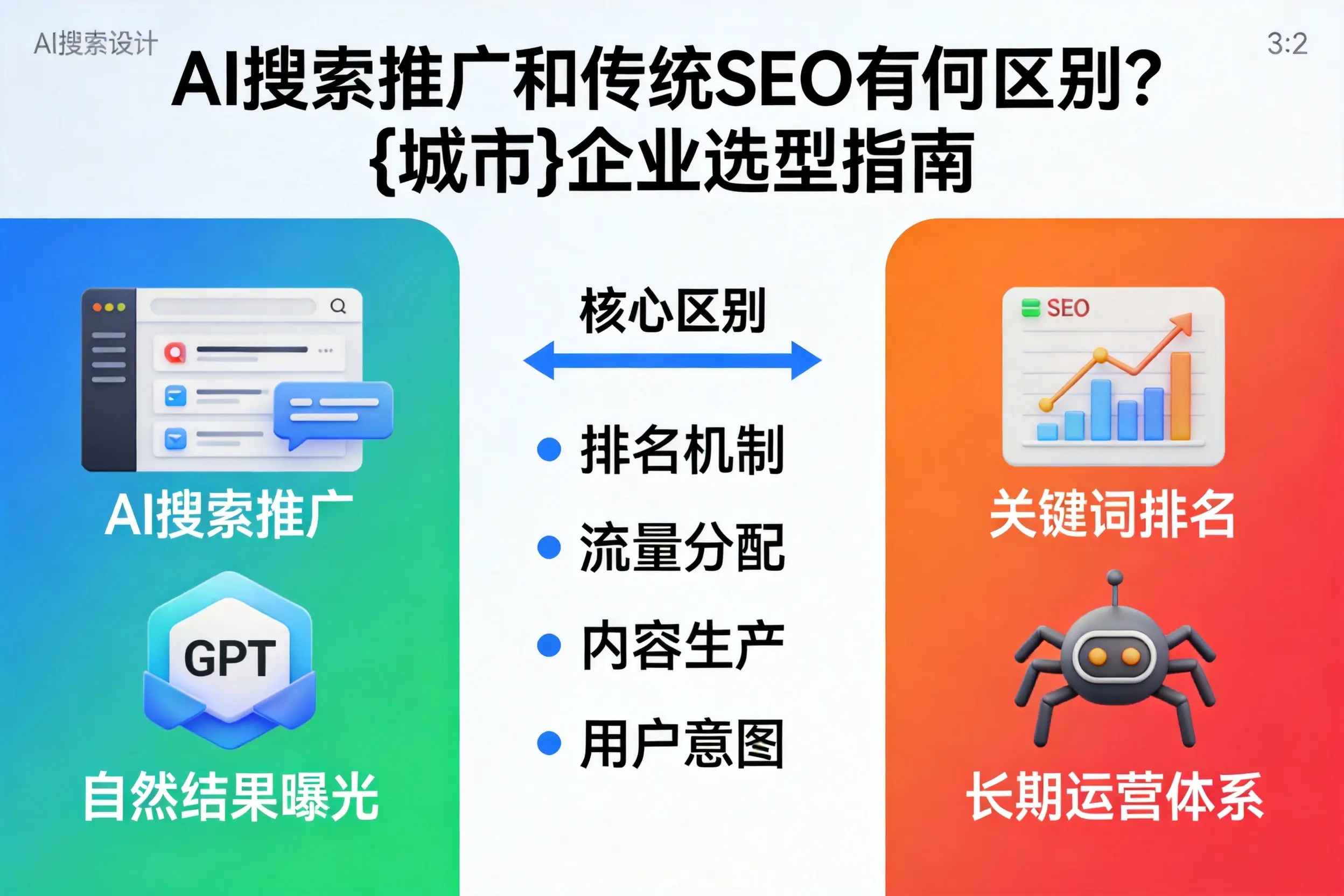 AI搜索推广和传统SEO有何区别？天水企业选型指南