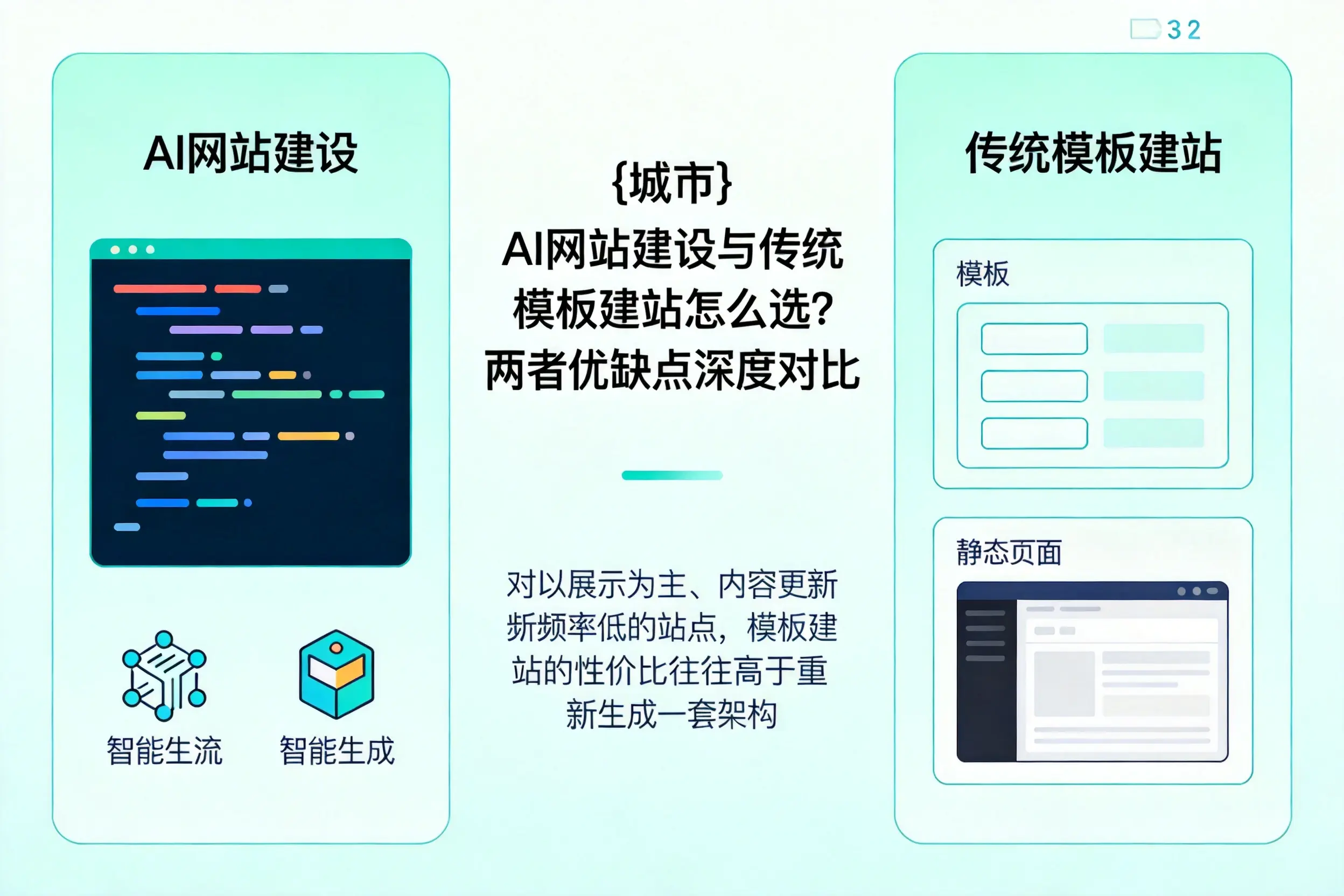 天水AI网站建设与传统模板建站怎么选？两者优缺点深度对比