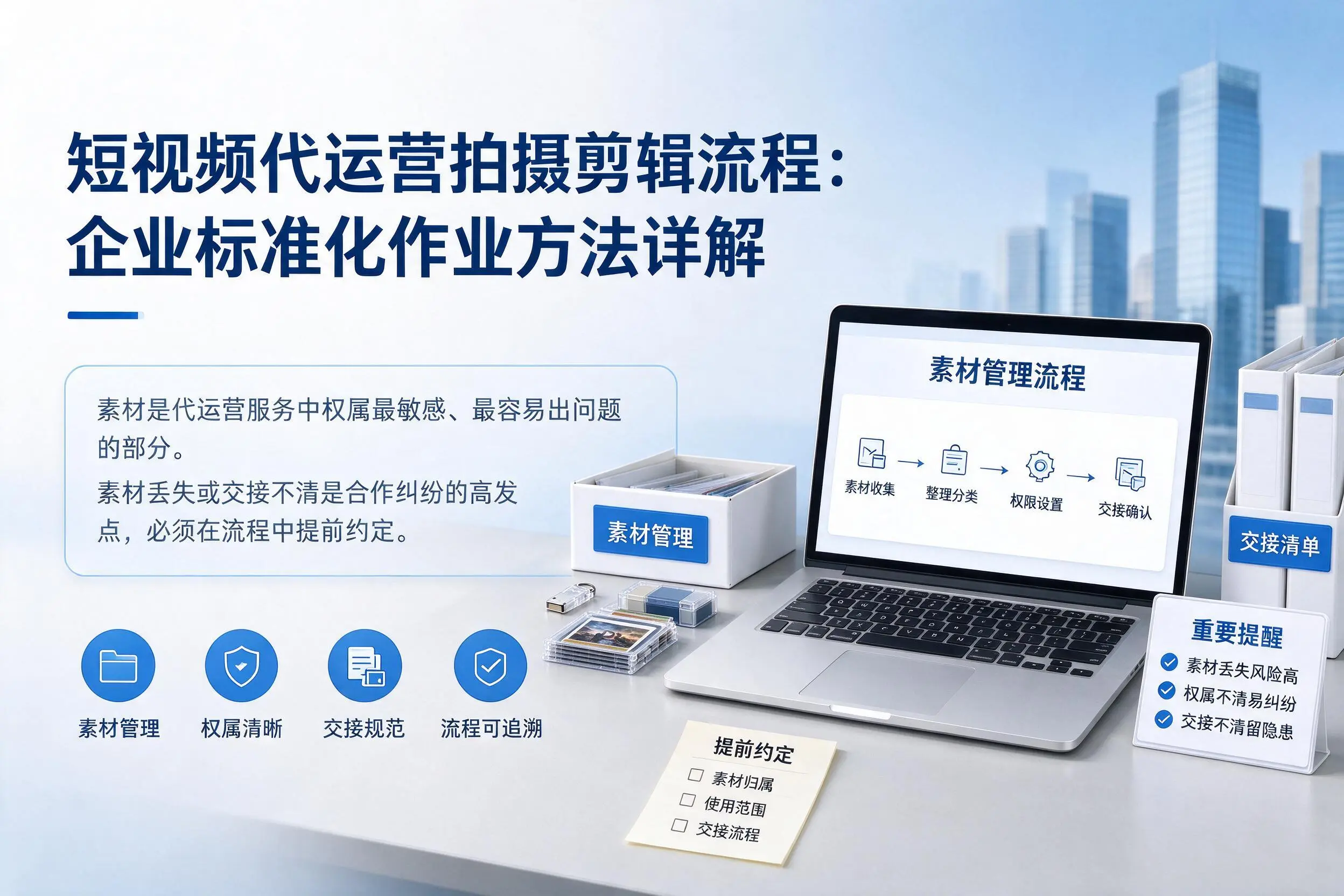 短视频代运营拍摄剪辑流程：天水企业标准化作业方法详解