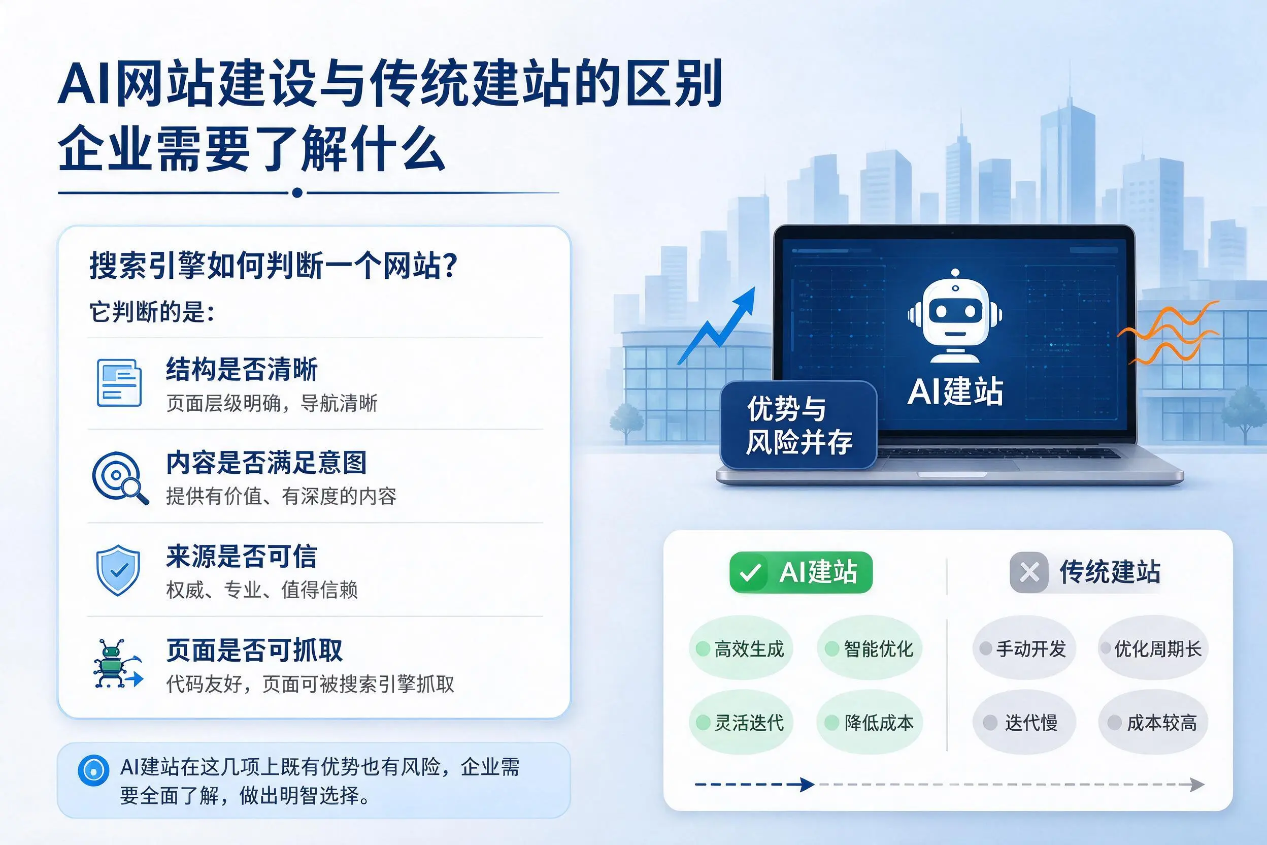 AI网站建设与传统建站的区别,天水企业需要了解什么
